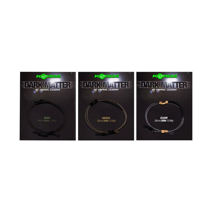 Korda Dark Matter Leader QC Swivel 30lb 30cm