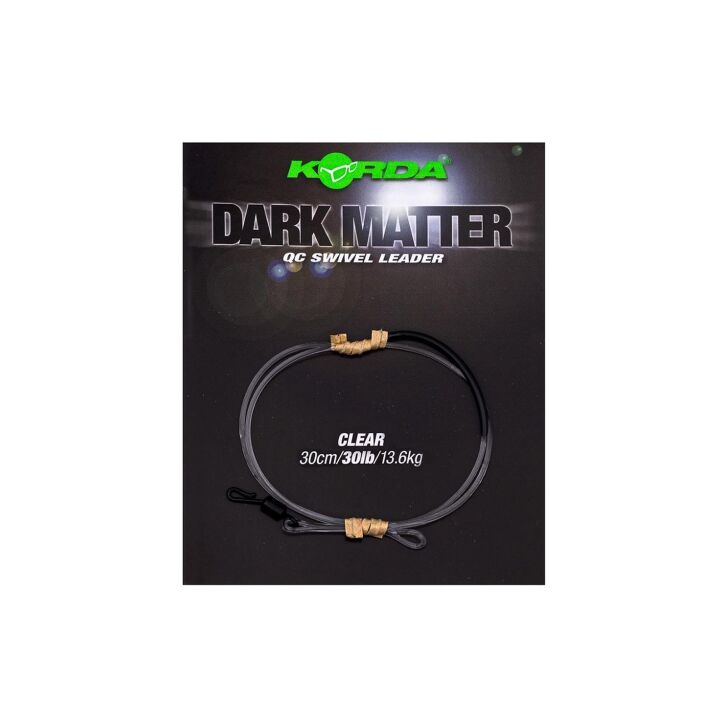 Korda Dark Matter Leader QC Swivel 30lb 30cm