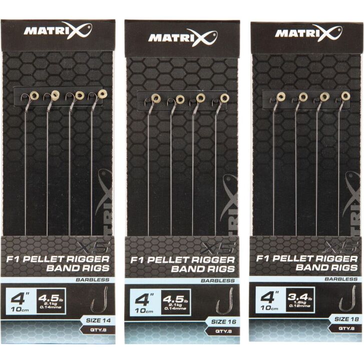 Matrix X5 F1 Pellet Rigger 10cm Band Rigs