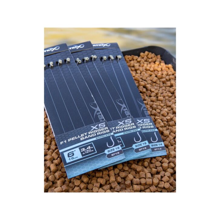 Matrix X5 F1 Pellet Rigger 10cm Band Rigs