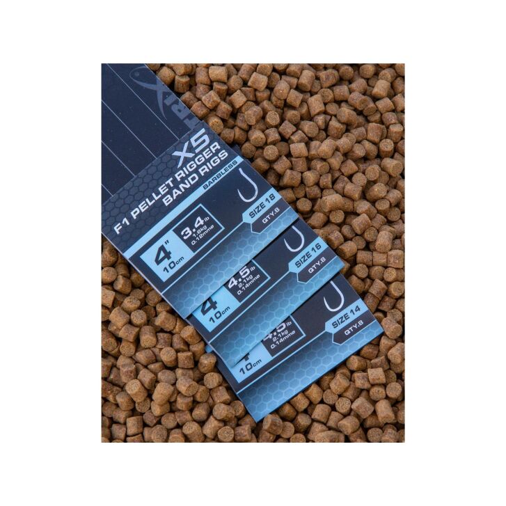 Matrix X5 F1 Pellet Rigger 10cm Band Rigs