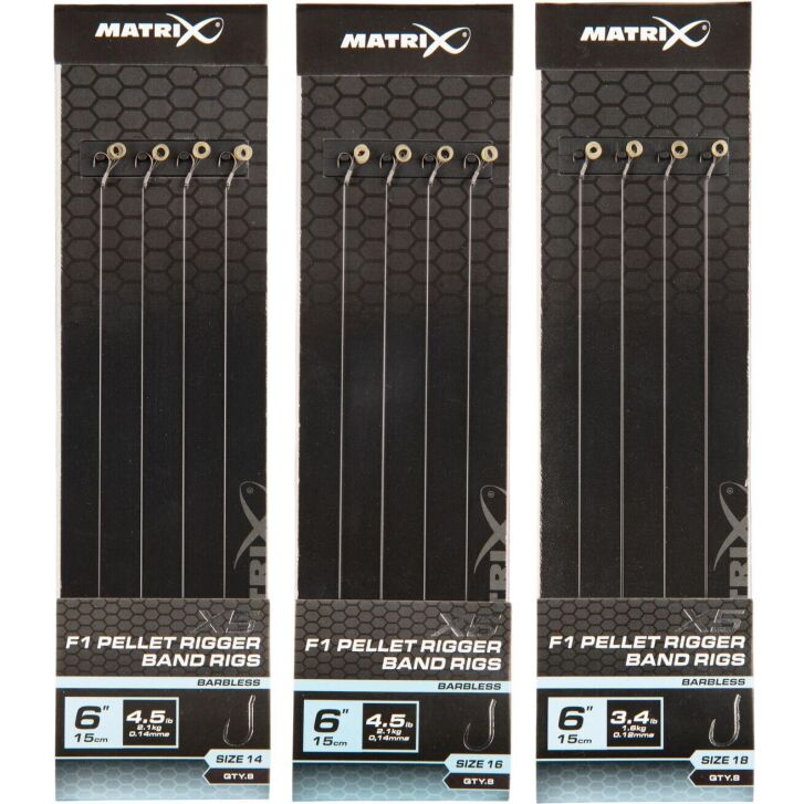 Matrix X5 F1 Pellet Rigger 10cm Band Rigs