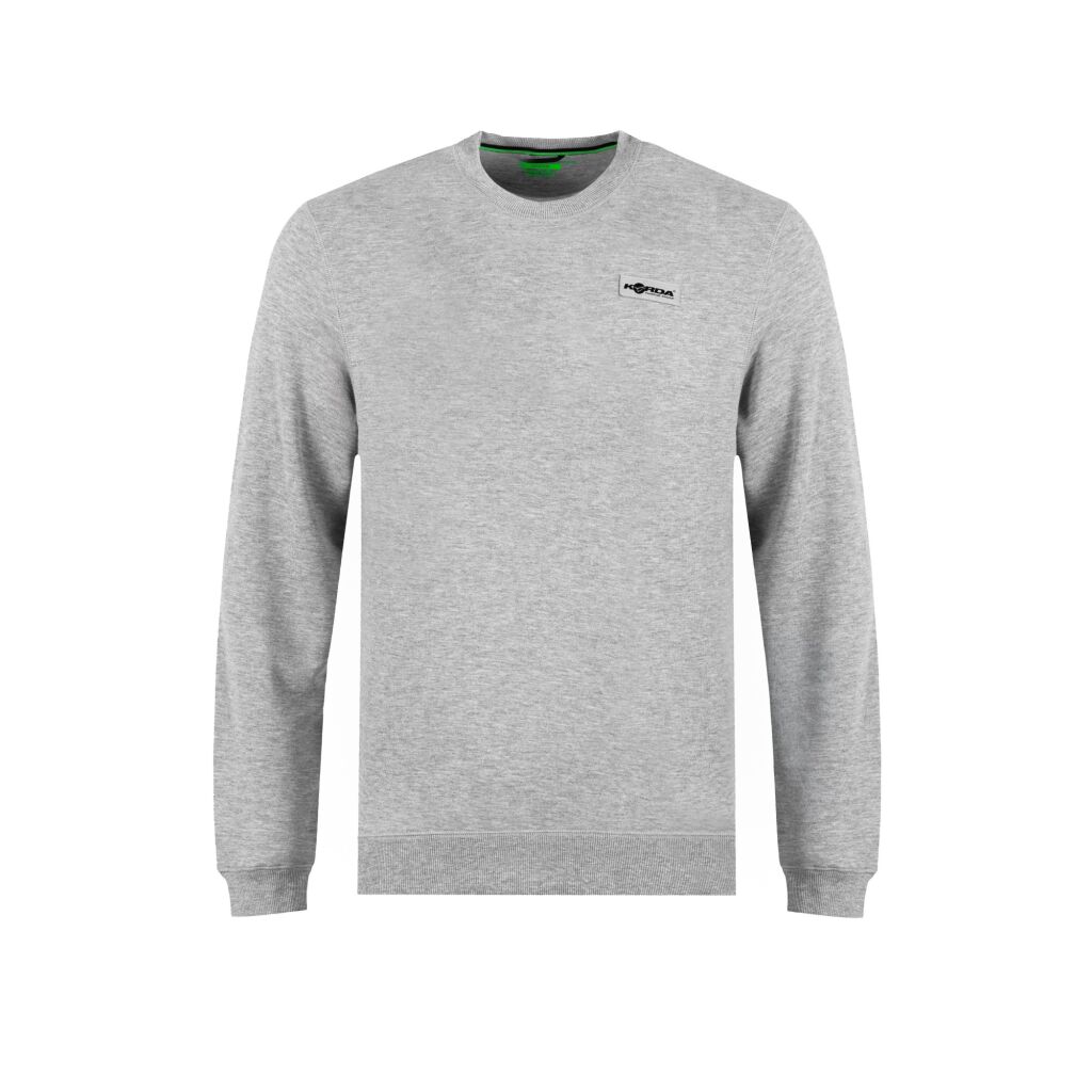 Korda Patch Crewneck | Heather Grey M