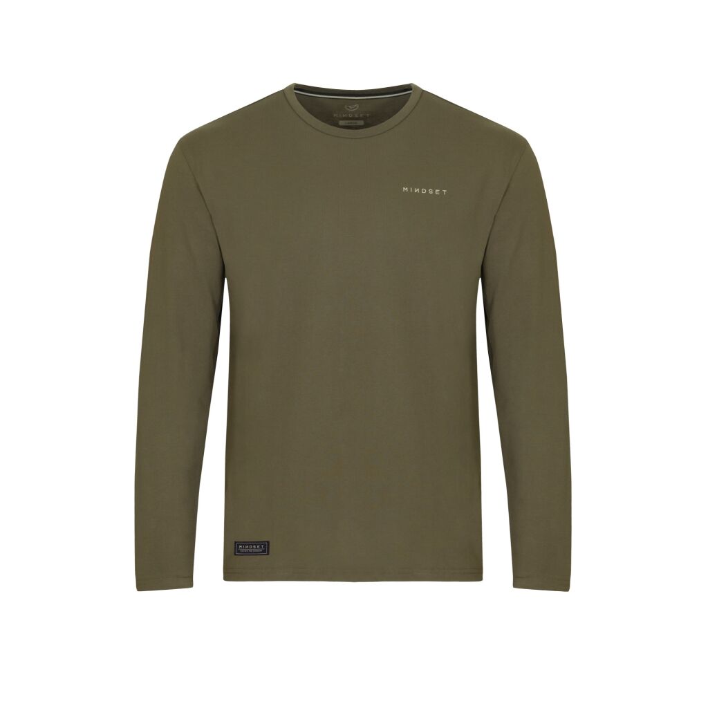 Korda Mindset Minimal LS Tee | Dark Olive XXXXL | Truien