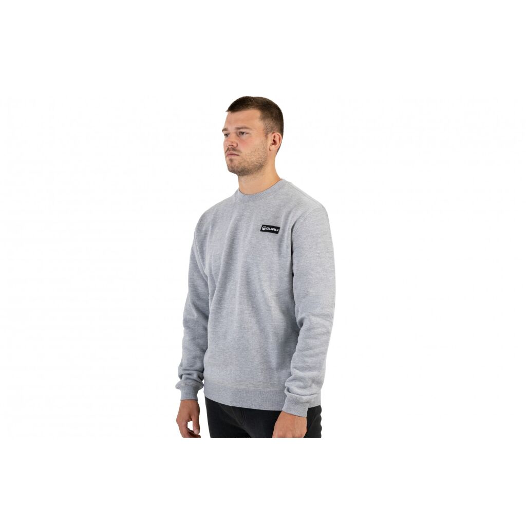 Guru Patch Crewneck Grey | XXL | Feeder & Match Bekleidung | Pullover