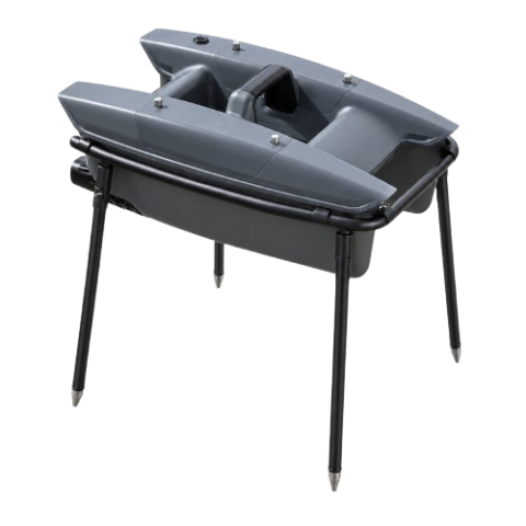 Deeper Spark Baitboat Pod Edelstahl schwarz