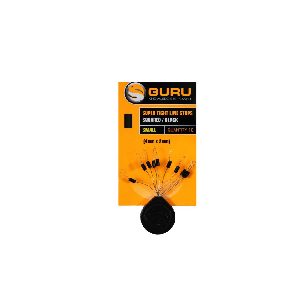 Guru Super Tight line Stops Squared Black | Small
