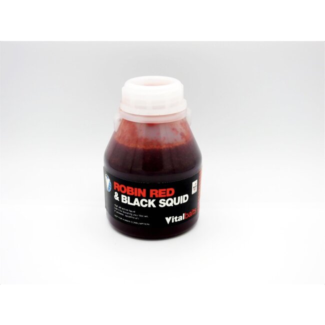 VitalBaits Robin Red & Black Squid Liquid
