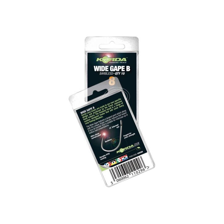 Korda Wide Gape Barbless Size 10