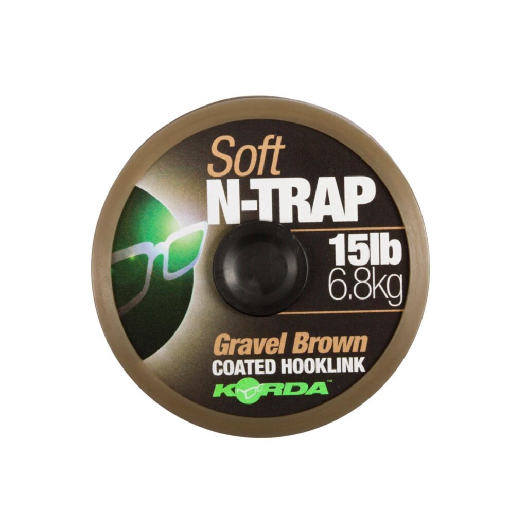 Korda N-Trap Soft Coated Hooklink, Couleur: Weedy Green, Résistance: 15lb