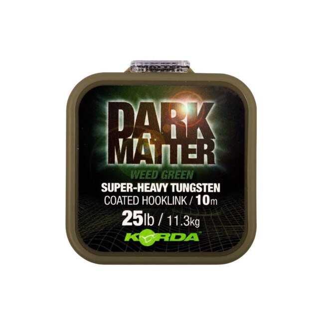 Korda Dark Matter Tungsten Coated Braid 10m weed green 25lb