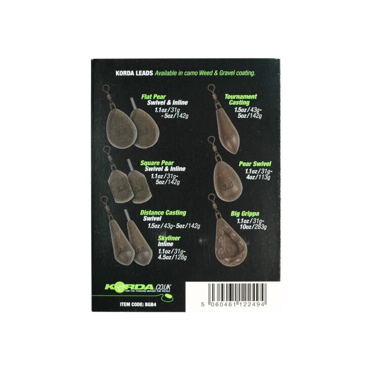 Korda Square Pear Swivel Blister Weed (2 pcs) 3.5oz/98gr