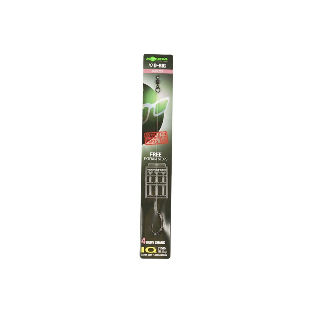 Korda IQ D Rig Barbless Size 4 B Kurv 15lb