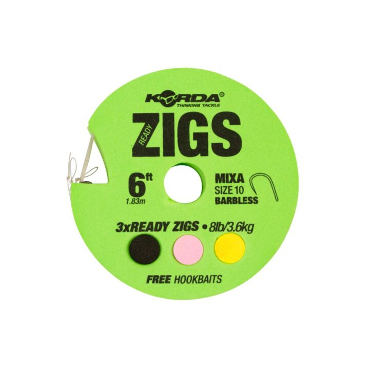 Korda Korda Ready Zigs 10ft / Barbless Size 10/300cm/3 zigs on spool