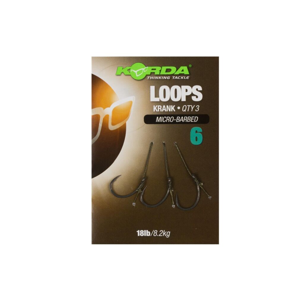 Korda Loop Rigs Krank Barbless (18 lb) Size 8