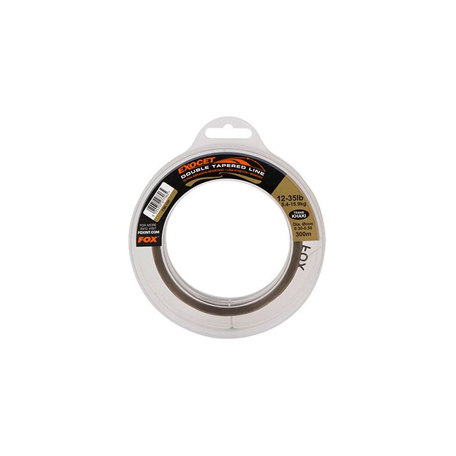Fox Exocet® Double Tapered Trans Khaki 0.50mm x 300m